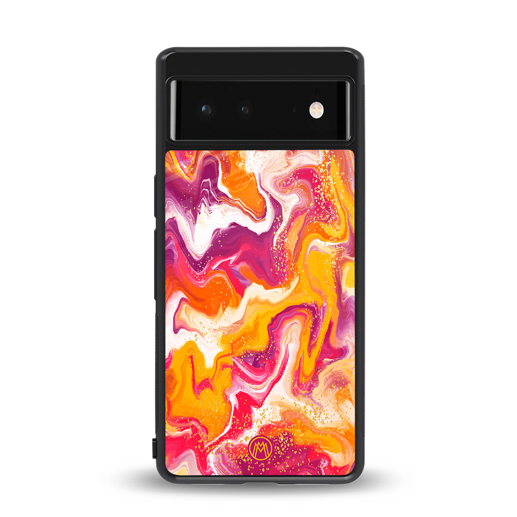 aureolin grape jam back phone cover | glass case for google pixel 6