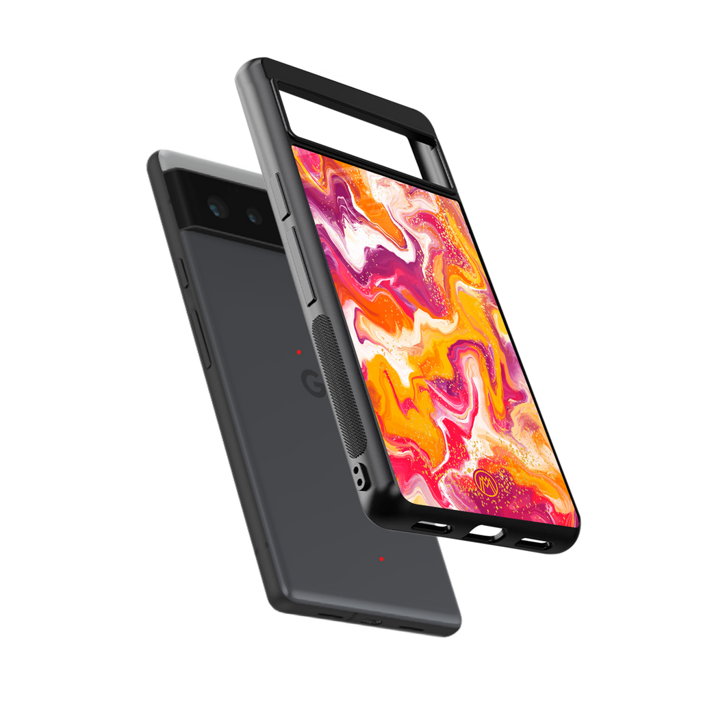 aureolin grape jam back phone cover | glass case for google pixel 6