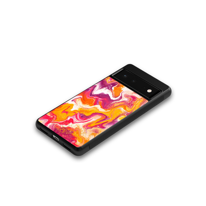 aureolin grape jam back phone cover | glass case for google pixel 6