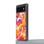 aureolin grape jam back phone cover | glass case for google pixel 6
