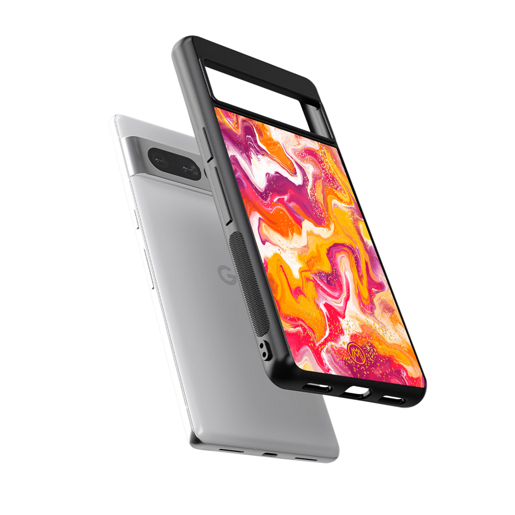 aureolin grape jam back phone cover | glass case for google pixel 7 pro