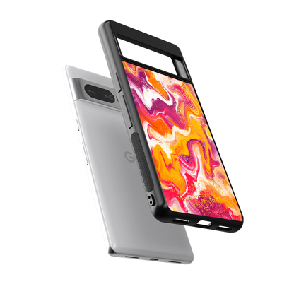 aureolin grape jam back phone cover | glass case for google pixel 7 pro