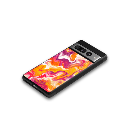 aureolin grape jam back phone cover | glass case for google pixel 7 pro