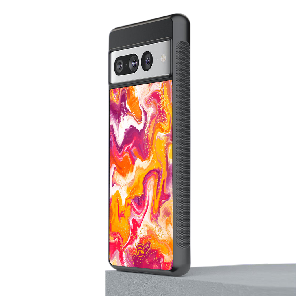 aureolin grape jam back phone cover | glass case for google pixel 7 pro