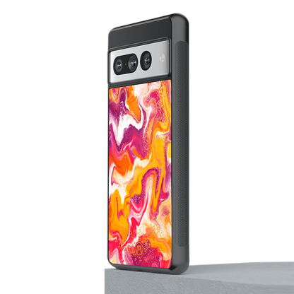 aureolin grape jam back phone cover | glass case for google pixel 7 pro