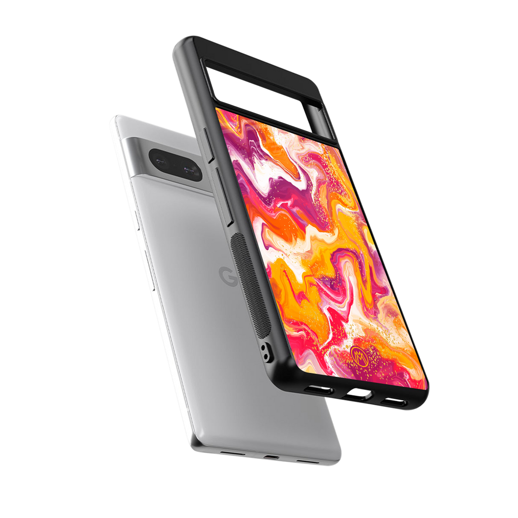 aureolin grape jam back phone cover | glass case for Google Pixel 7
