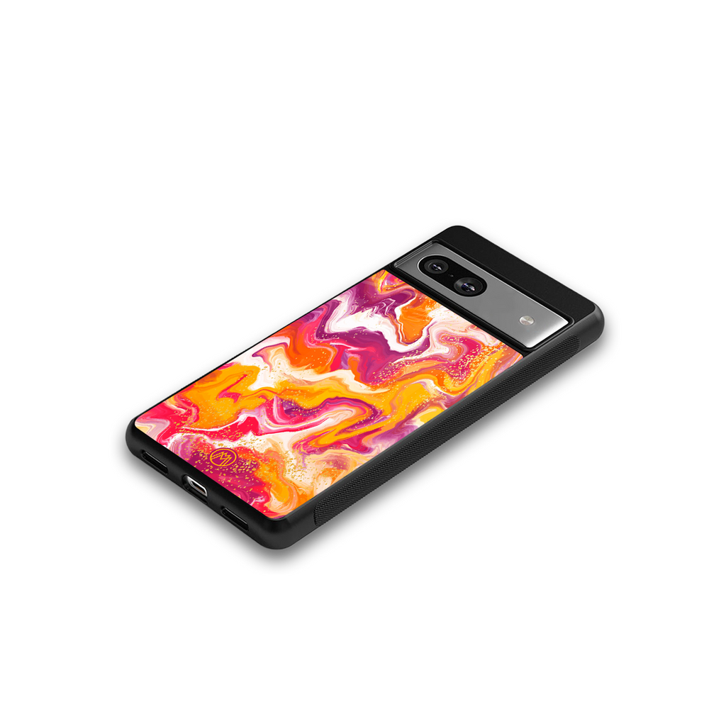 aureolin grape jam back phone cover | glass case for Google Pixel 7