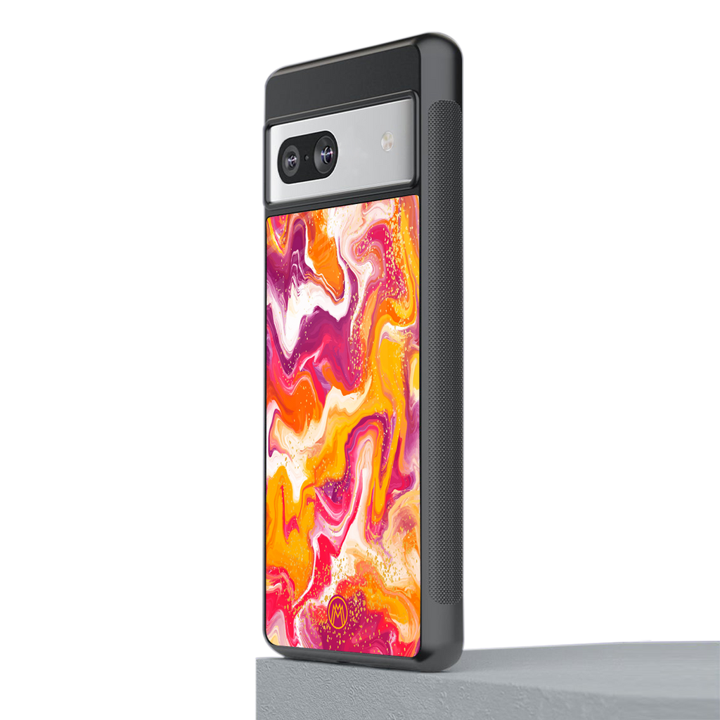 aureolin grape jam back phone cover | glass case for Google Pixel 7