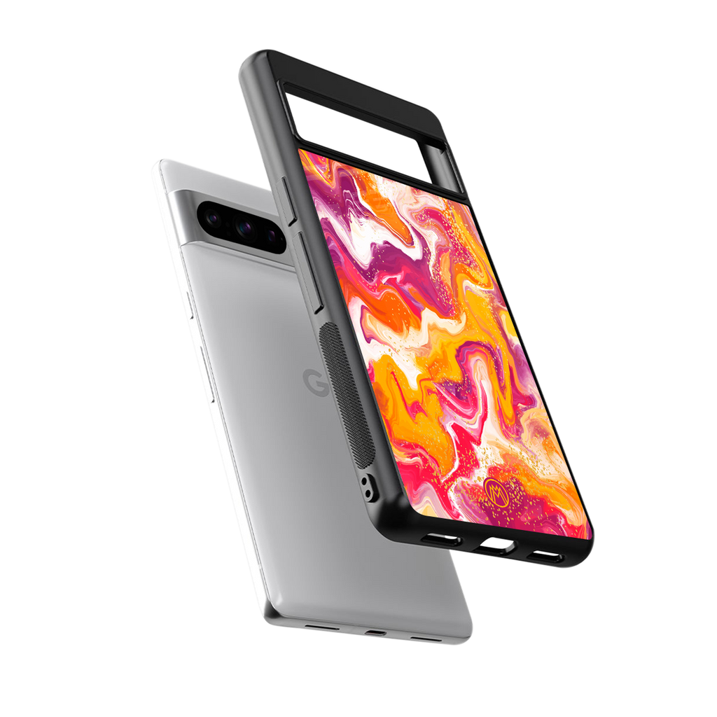 aureolin grape jam back phone cover | glass case for google pixel 8 pro