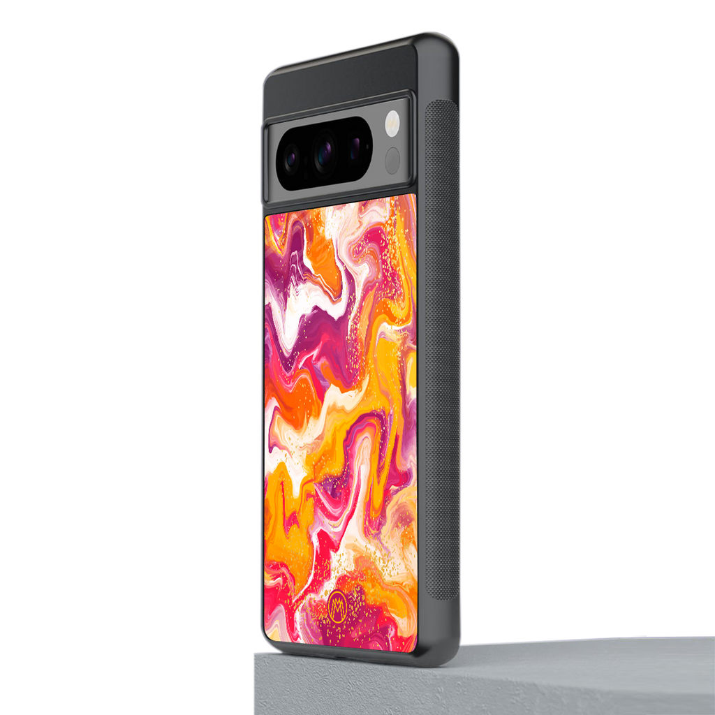 aureolin grape jam back phone cover | glass case for google pixel 8 pro