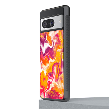 aureolin grape jam back phone cover | glass case for Google Pixel 8