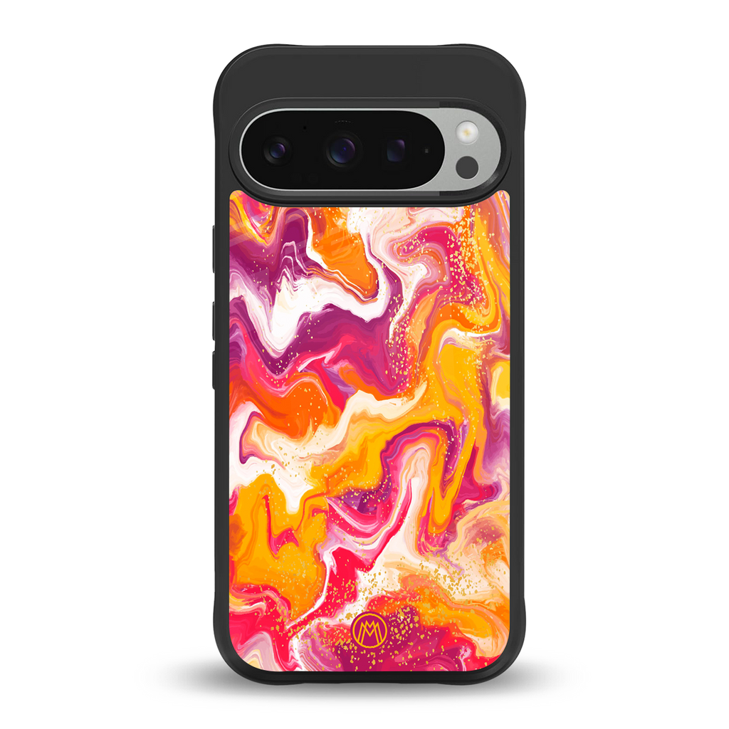 aureolin grape jam back phone cover | glass case for google pixel 9 pro