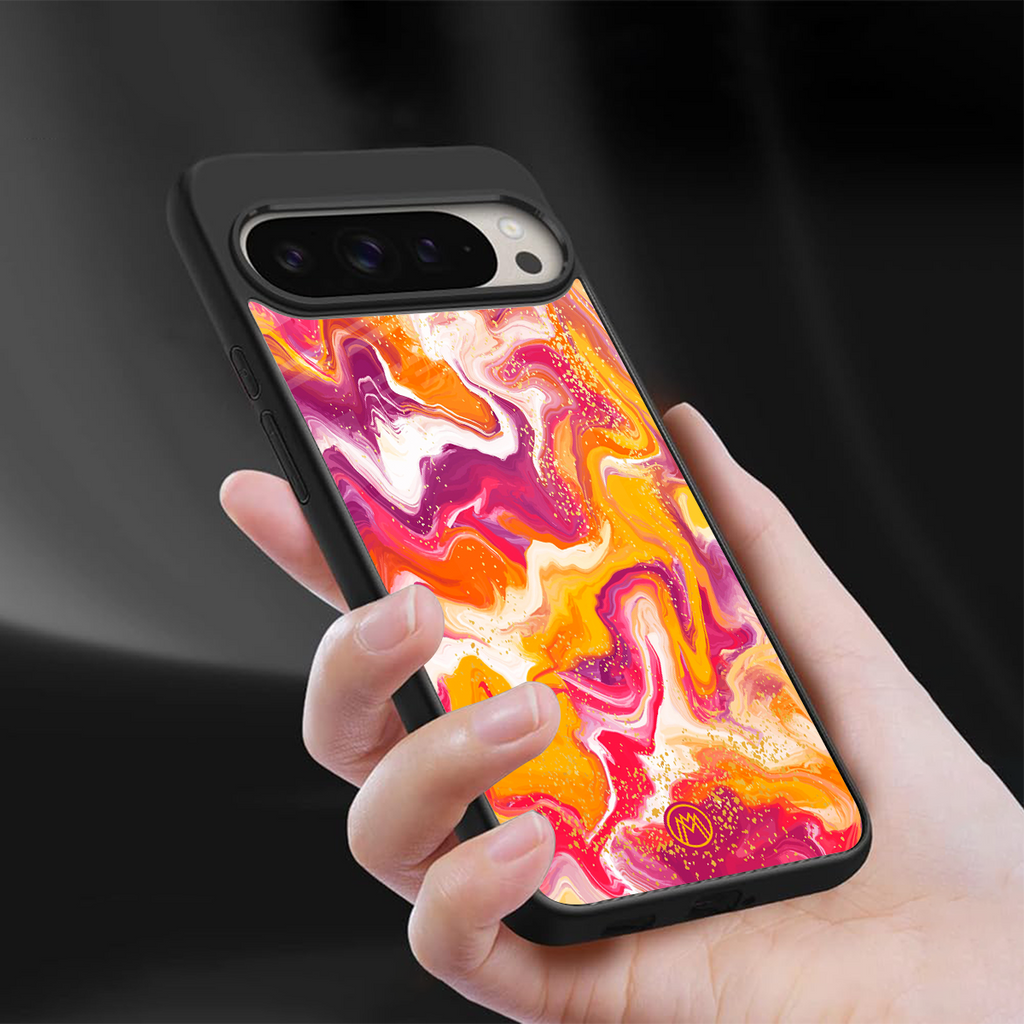 aureolin grape jam back phone cover | glass case for google pixel 9 pro