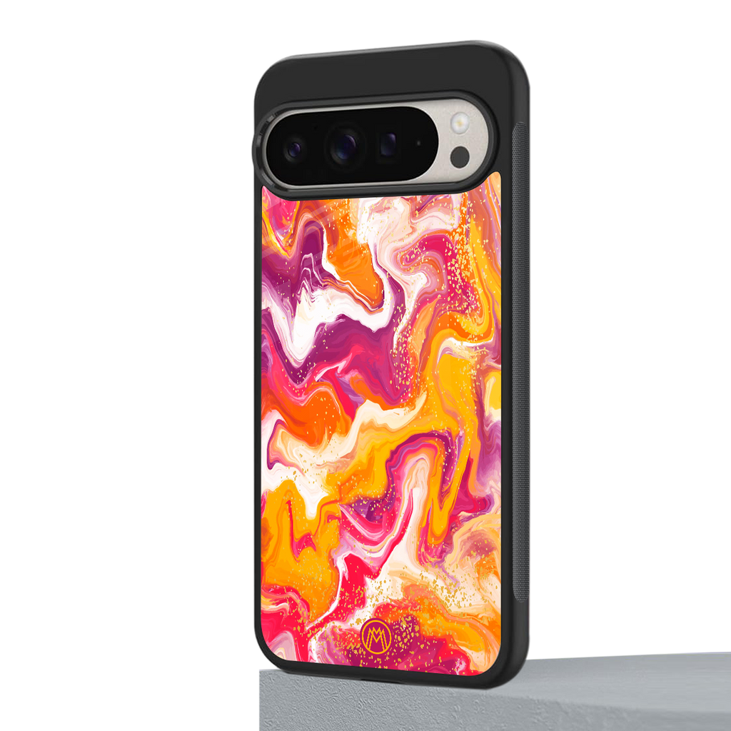 aureolin grape jam back phone cover | glass case for google pixel 9 pro