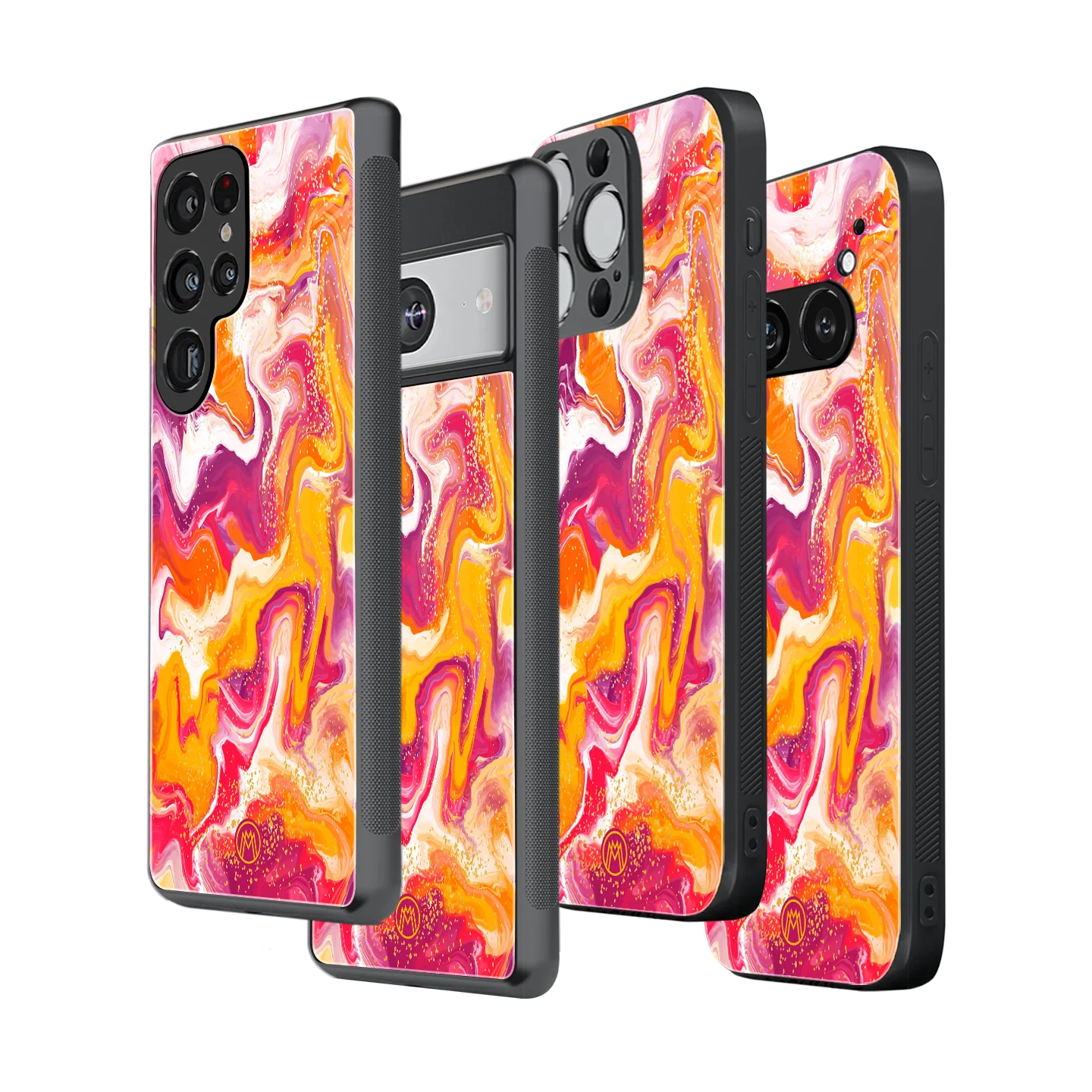 Stylish Glass Back Case for All Smartphones – iPhone, Samsung, OnePlus, Pixel, Redmi, Oppo, Vivo, Motorola