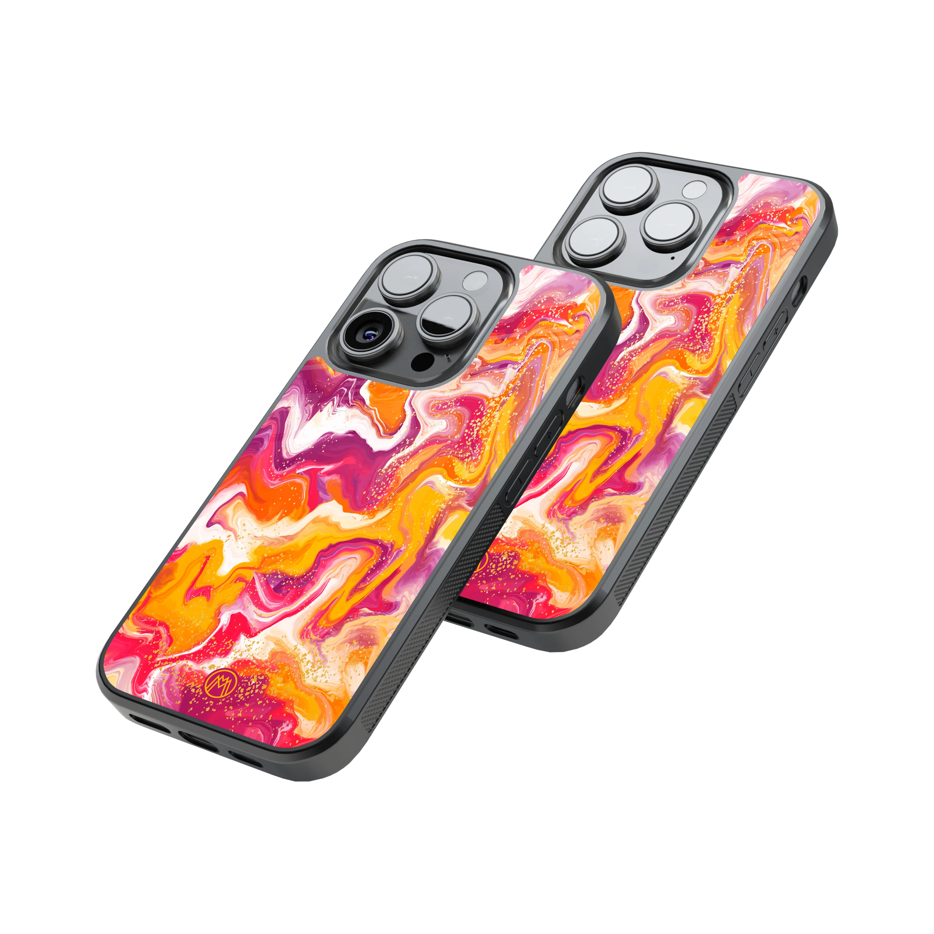 Protective Glass Back Phone Case Compatible with iPhone, Samsung, OnePlus, Pixel & More