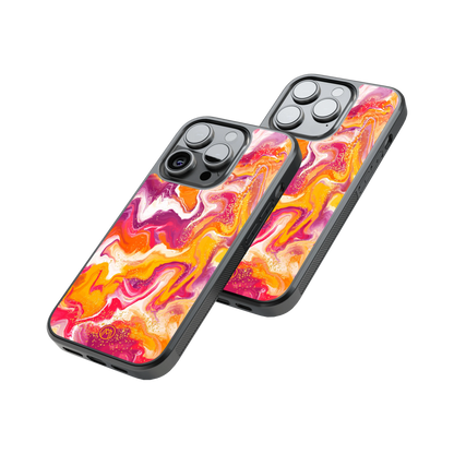 Protective Glass Back Phone Case Compatible with iPhone, Samsung, OnePlus, Pixel & More
