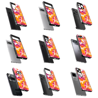 Durable Glass Back Mobile Case for iPhone, Samsung, OnePlus, Google Pixel, Redmi, Vivo, Oppo