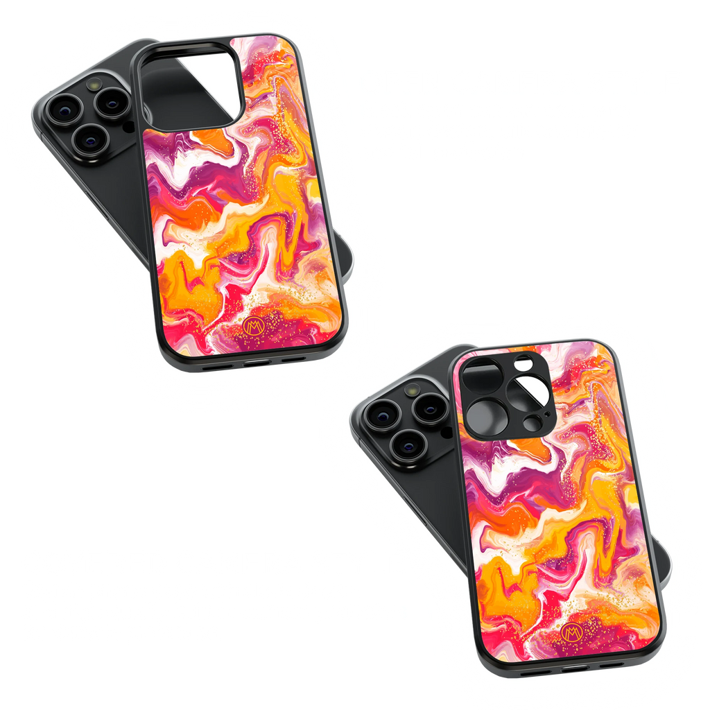 Trendy Glass Back Mobile Case for iPhone, Samsung, Redmi, OnePlus, Google Pixel, Motorola