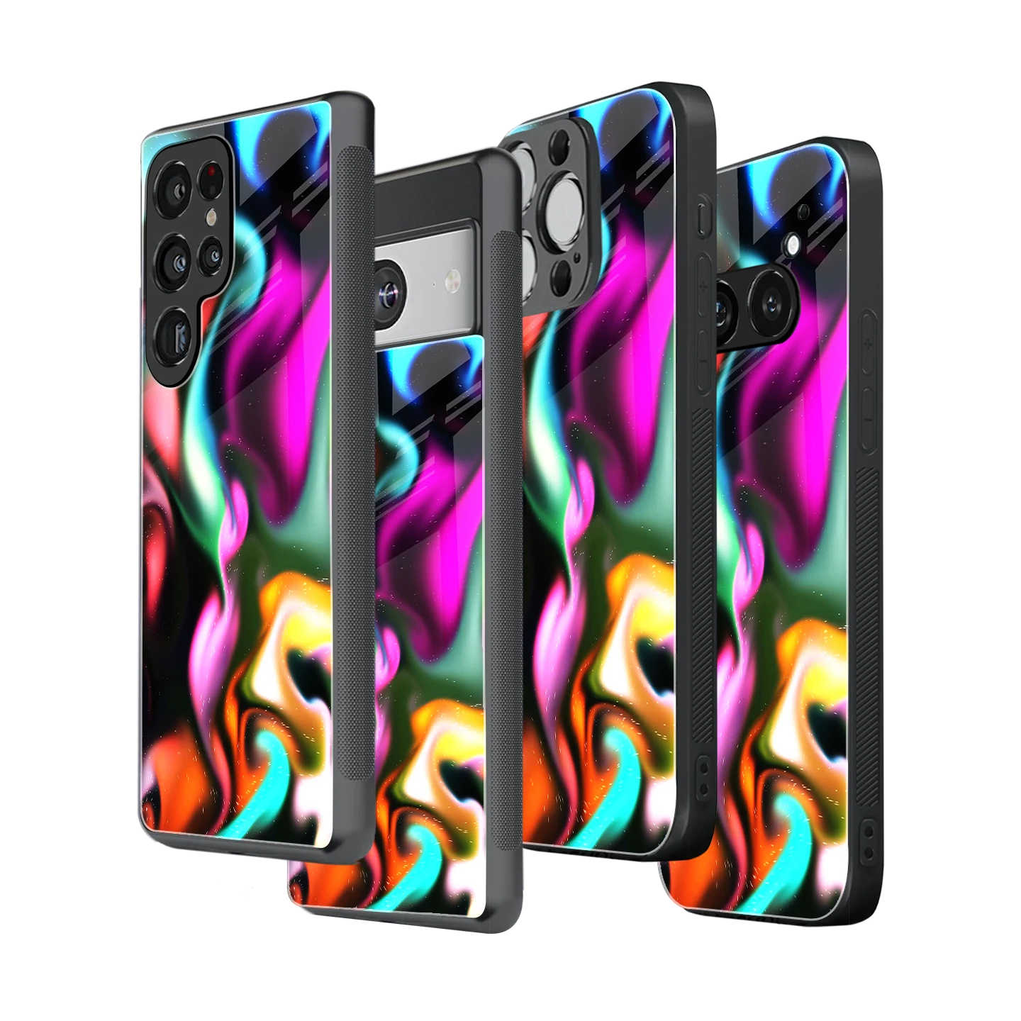 Stylish Glass Back Case for All Smartphones iPhone, Samsung, OnePlus, Pixel, Redmi, Oppo, Vivo, Motorola