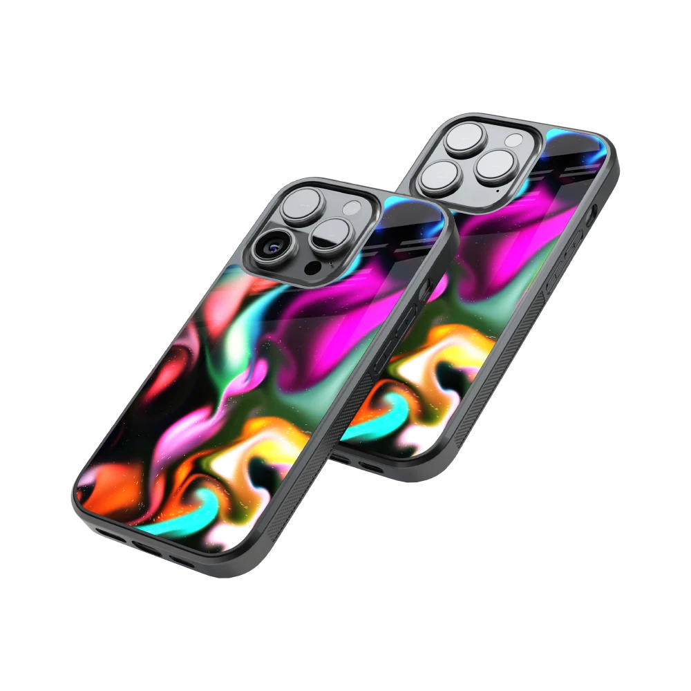 Protective Glass Back Phone Case Compatible with iPhone, Samsung, OnePlus, Pixel & More