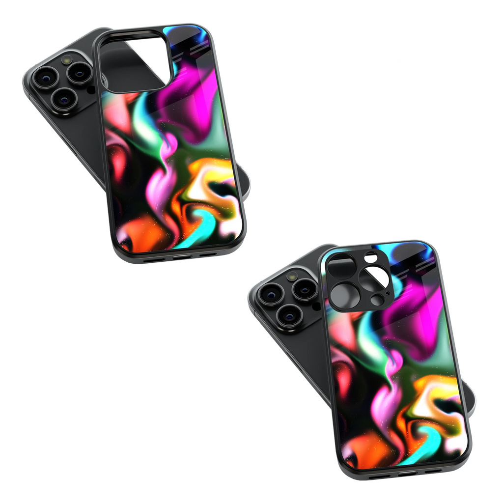 Trendy Glass Back Mobile Case for iPhone, Samsung, Redmi, OnePlus, Google Pixel, Motorola