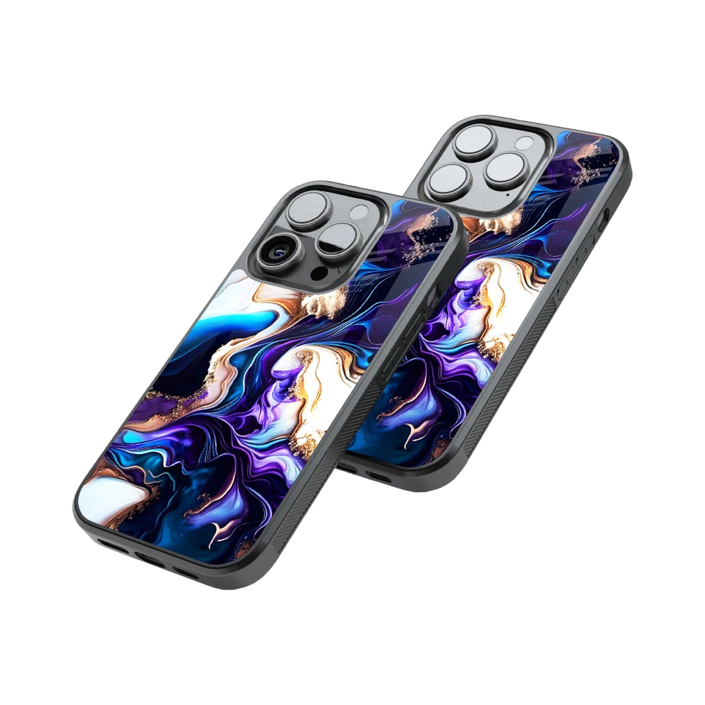 Protective Glass Back Phone Case Compatible with iPhone, Samsung, OnePlus, Pixel & More