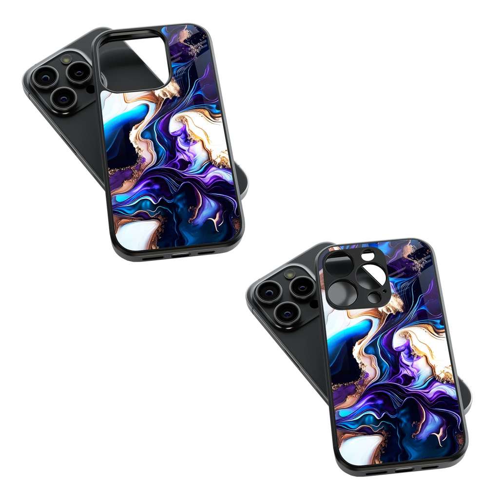 Trendy Glass Back Mobile Case for iPhone, Samsung, Redmi, OnePlus, Google Pixel, Motorola