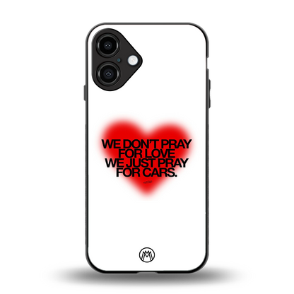 auto lust back phone cover | glass case for iphone 16 plus