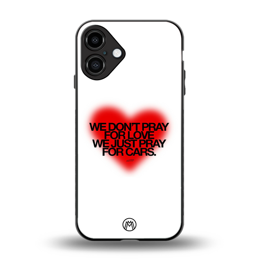 auto lust back phone cover | glass case for iphone 16 plus