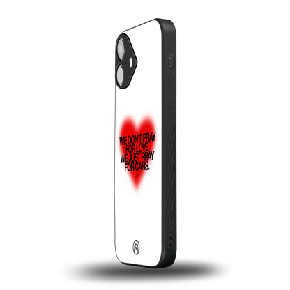 auto lust back phone cover | glass case for iphone 16 plus