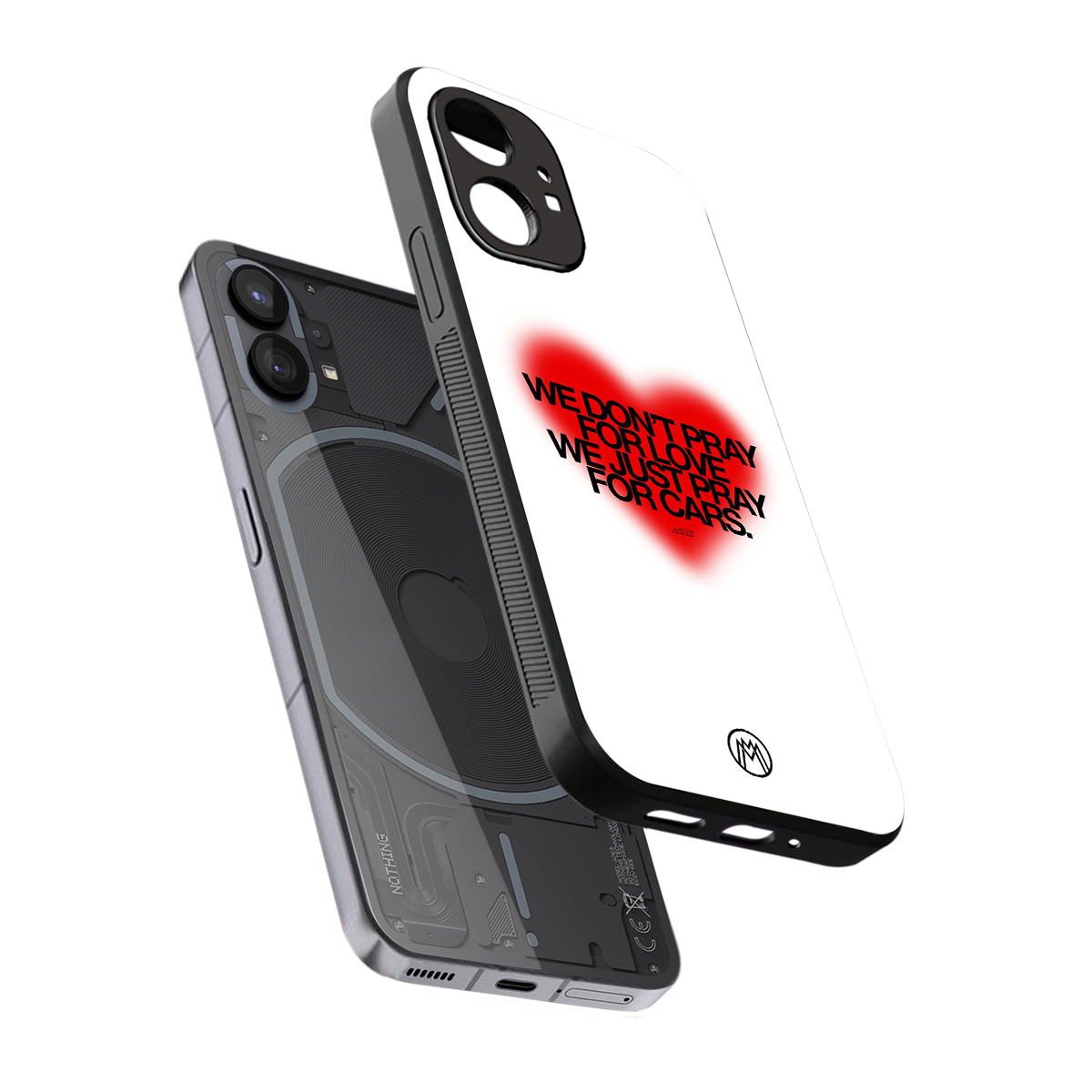 auto lust back phone cover | glass case for nothing phone 1