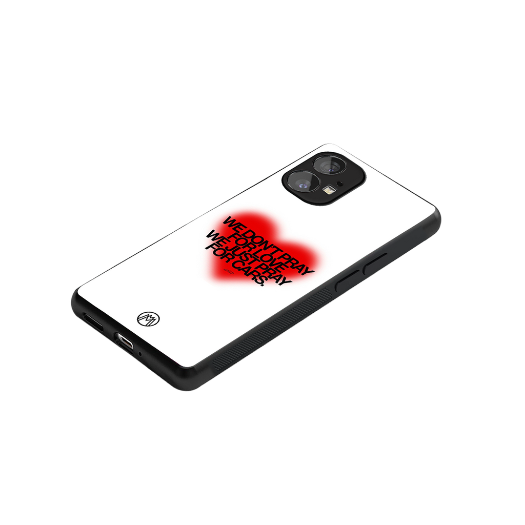 auto lust back phone cover | glass case for nothing phone 1