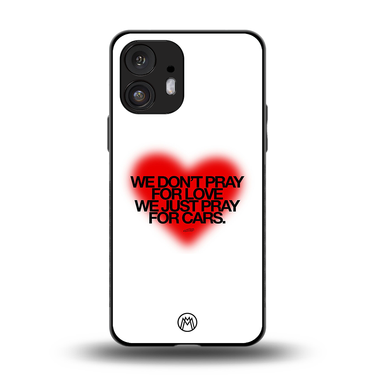 auto lust back phone cover | glass case for nothing phone 2