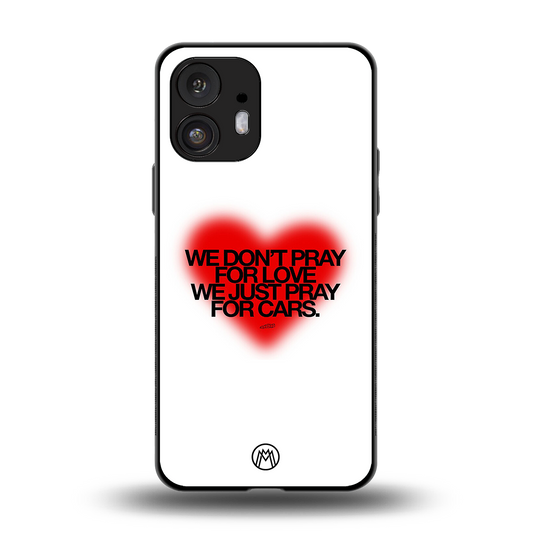 auto lust back phone cover | glass case for nothing phone 2