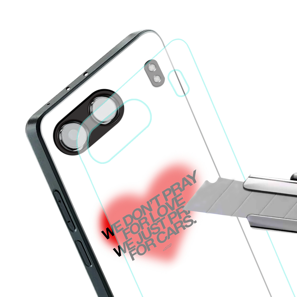 auto lust back phone cover | glass case for oneplus nord 4