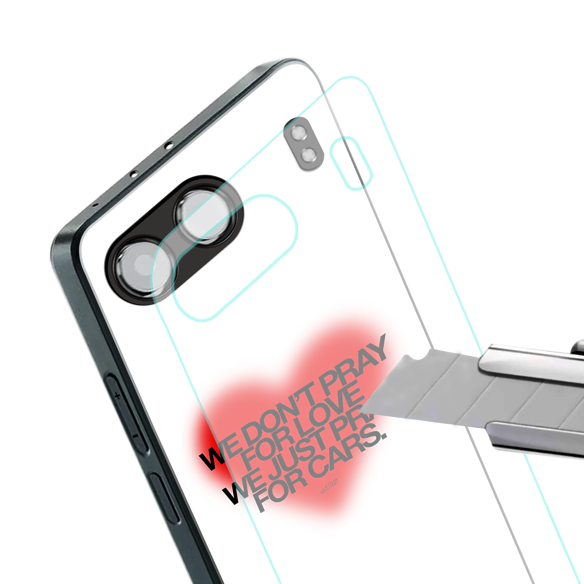 auto lust back phone cover | glass case for oneplus nord 4