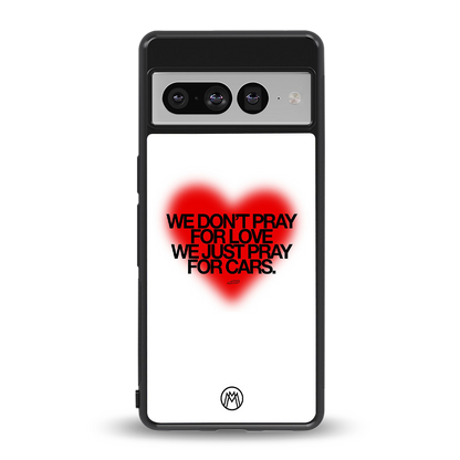 auto lust back phone cover | glass case for google pixel 7 pro