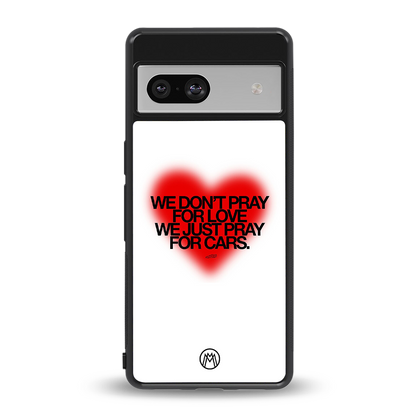 auto lust back phone cover | glass case for Google Pixel 7A