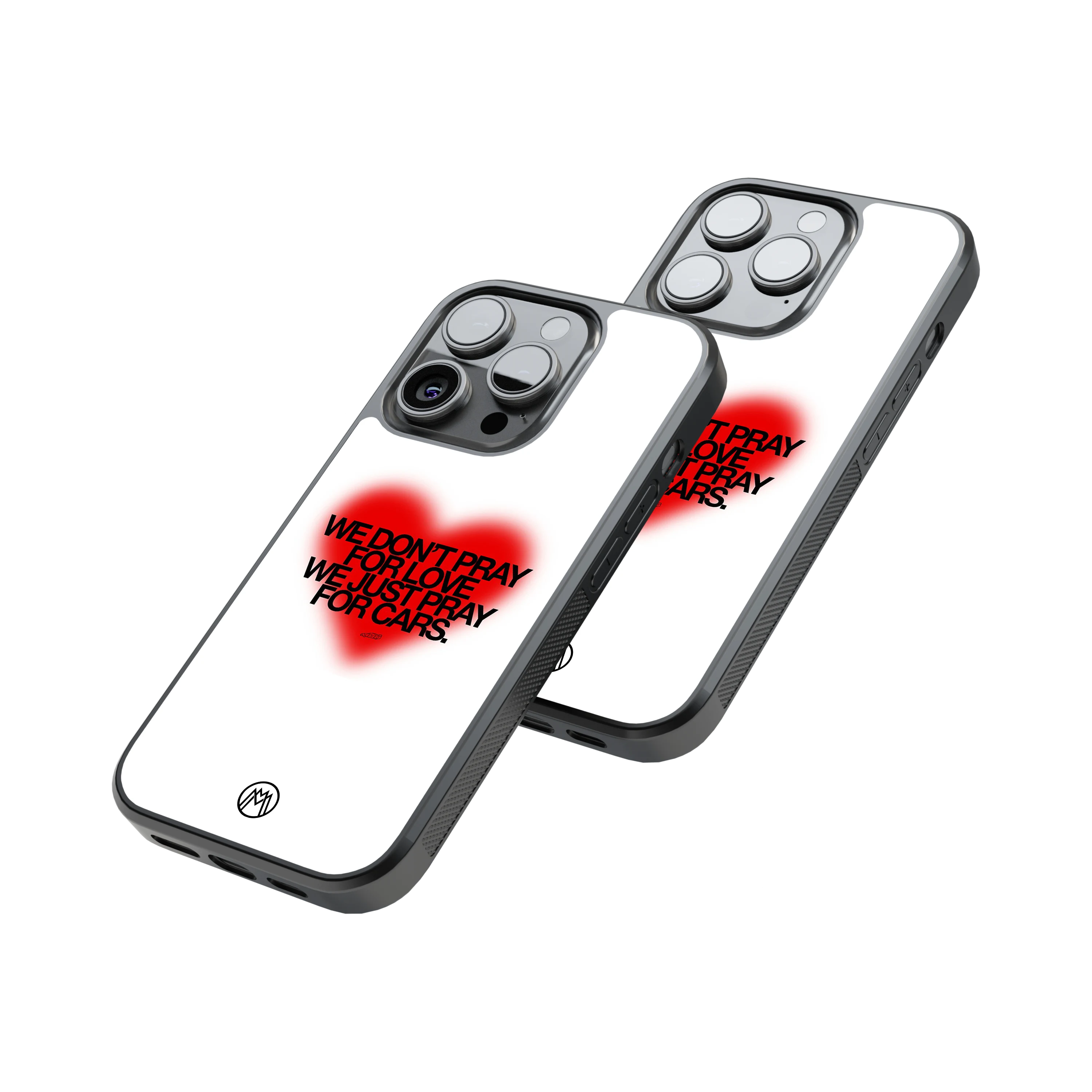 Protective Glass Back Phone Case Compatible with iPhone, Samsung, OnePlus, Pixel & More