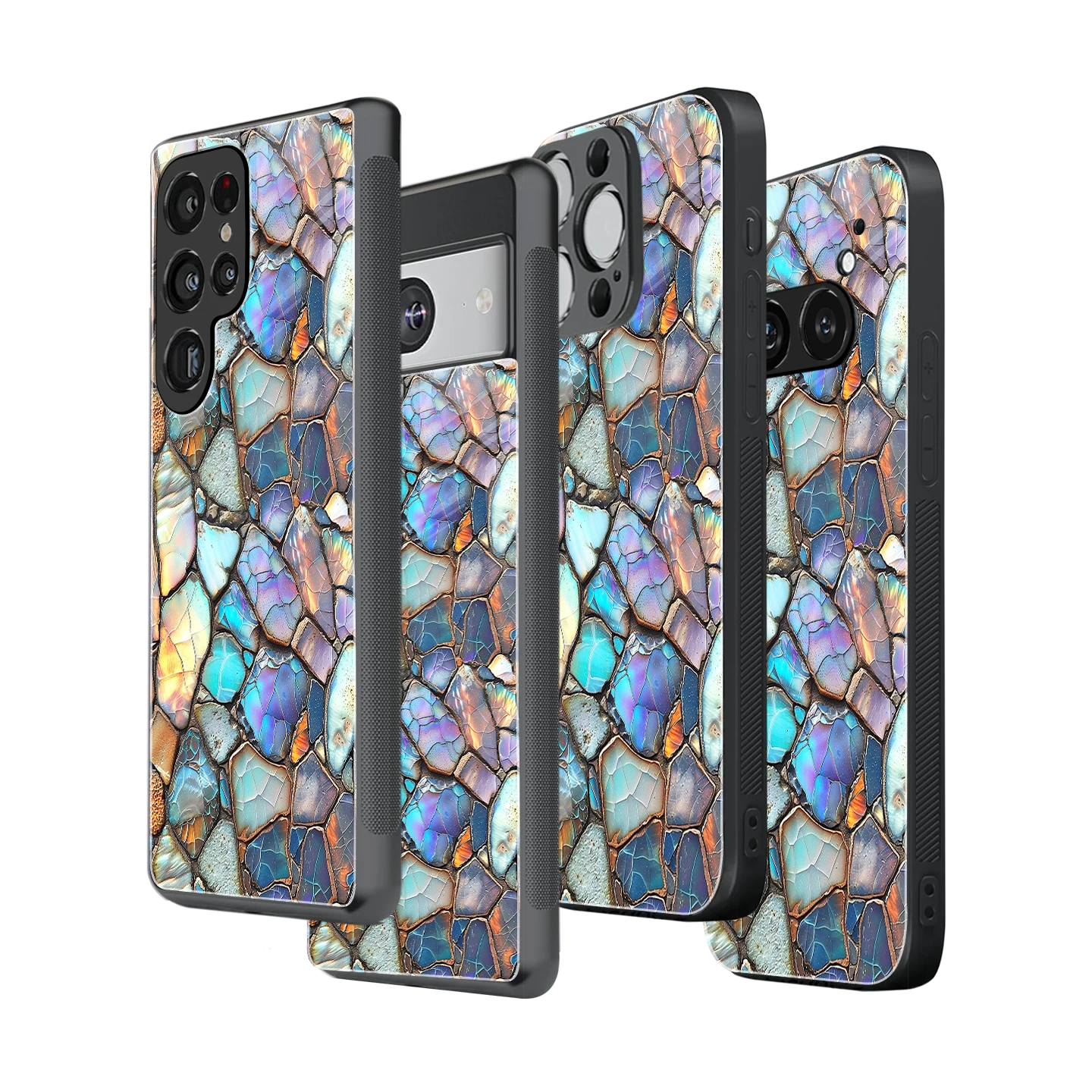 Stylish Glass Back Case for All Smartphones iPhone, Samsung, OnePlus, Pixel, Redmi, Oppo, Vivo, Motorola