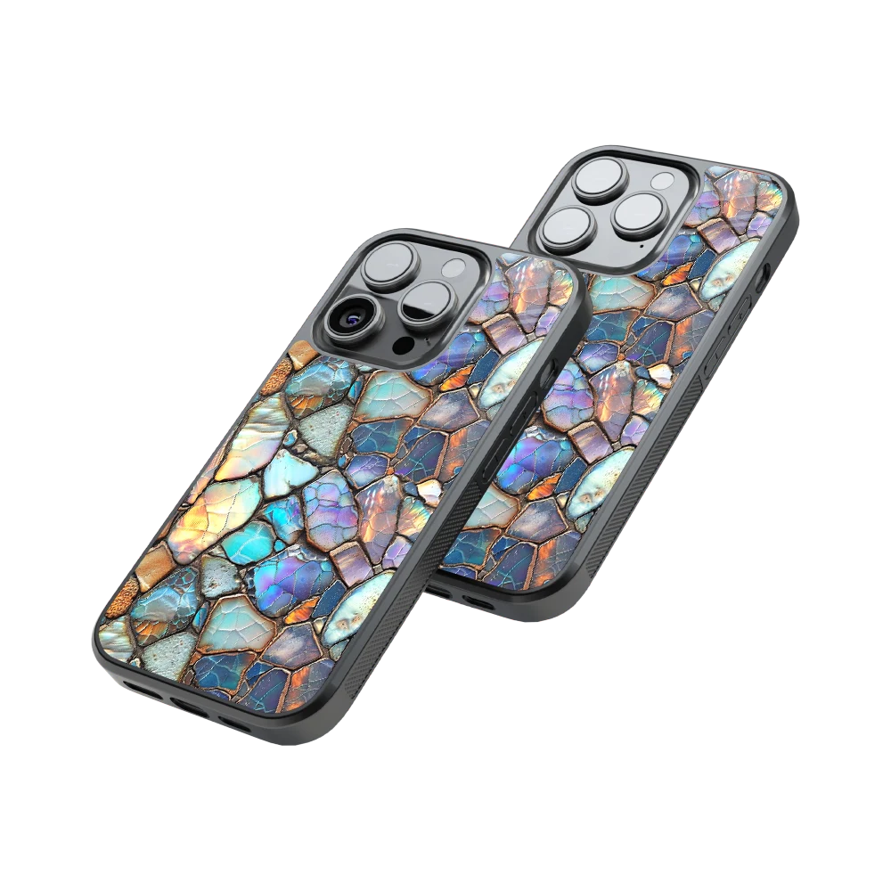 Protective Glass Back Phone Case Compatible with iPhone, Samsung, OnePlus, Pixel & More