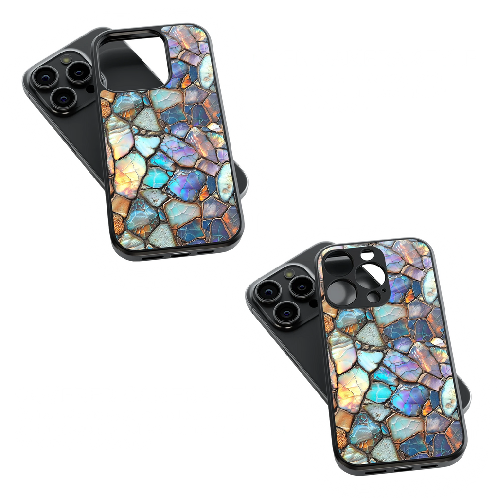 Trendy Glass Back Mobile Case for iPhone, Samsung, Redmi, OnePlus, Google Pixel, Motorola