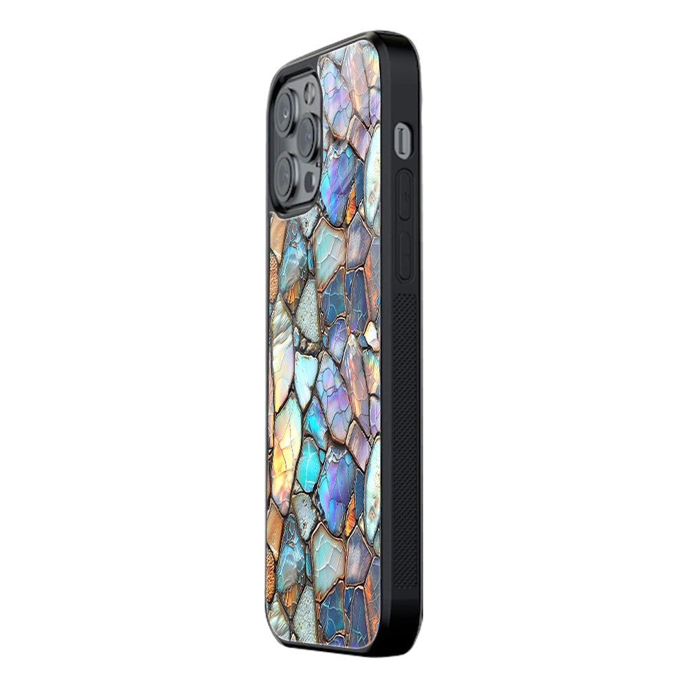 Slim Glass Back Phone Case for Multiple Brands iPhone, Samsung, Redmi, OnePlus, Oppo, Vivo