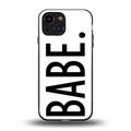 babe back phone cover | glass case for iphone 13 mini