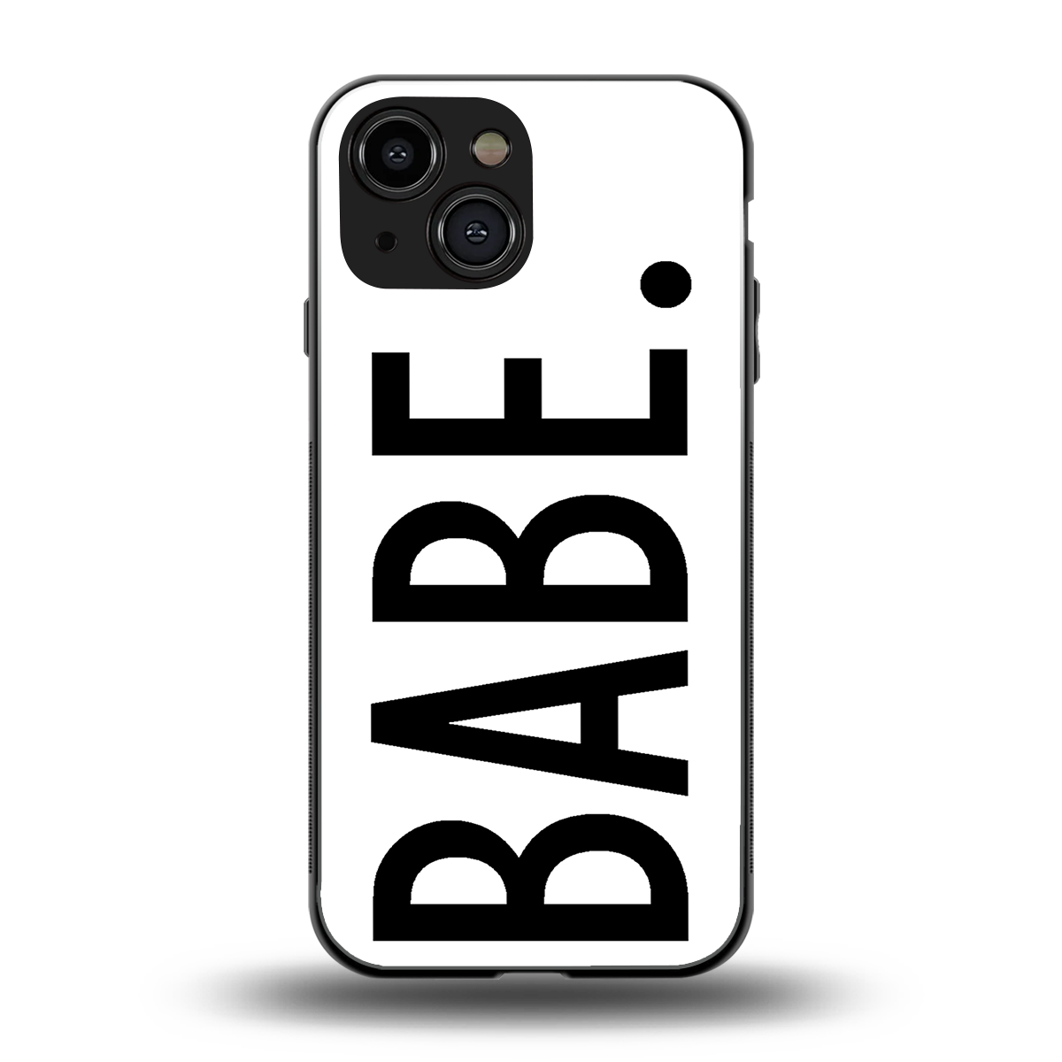 babe back phone cover | glass case for iphone 13 mini