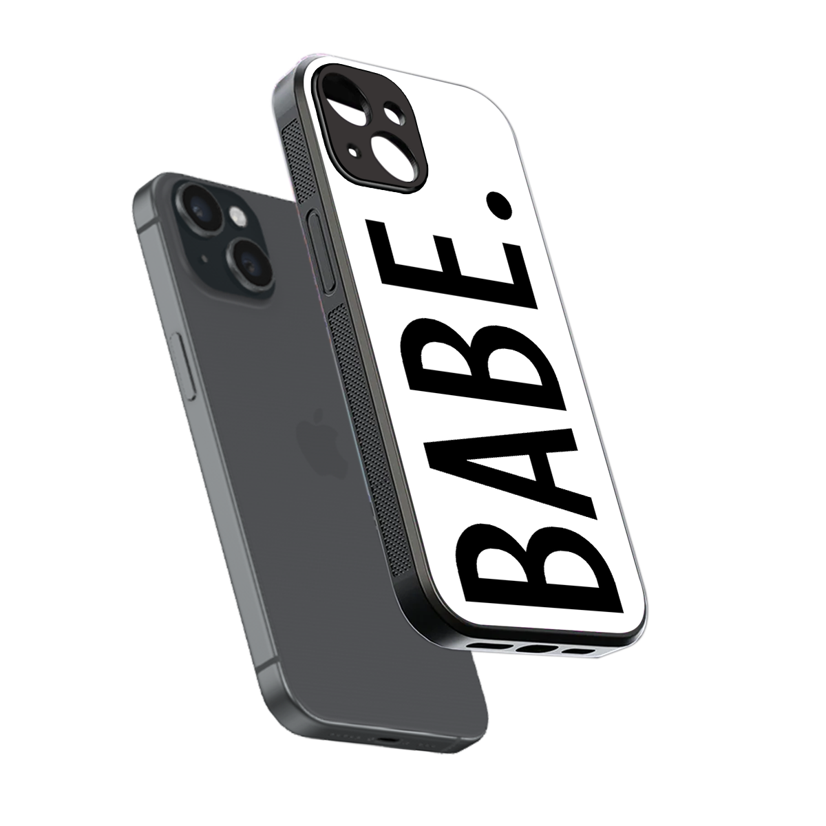 babe back phone cover | glass case for iphone 13 mini