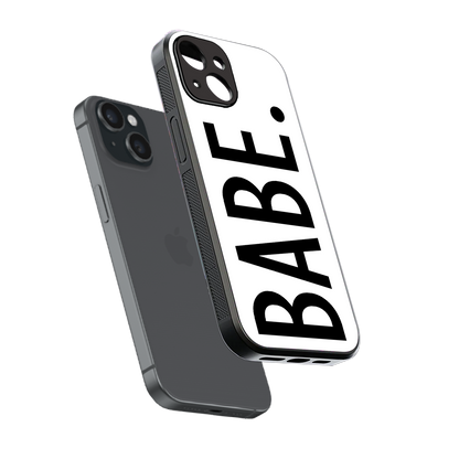 babe back phone cover | glass case for iphone 13 mini