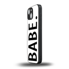 babe back phone cover | glass case for iphone 13 mini