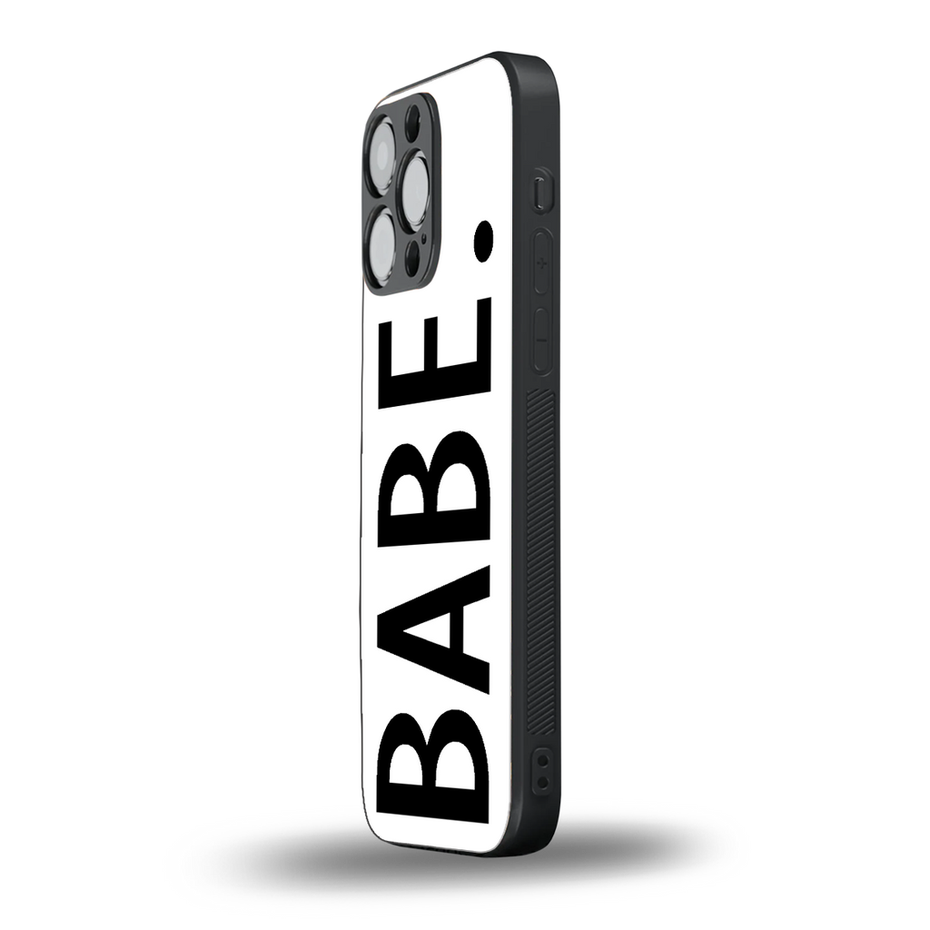 babe back phone cover | glass case for iphone 13 pro max
